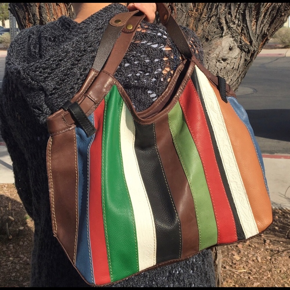 Lucky Brand NWOT Patchwork Hobo - Large and Roomy